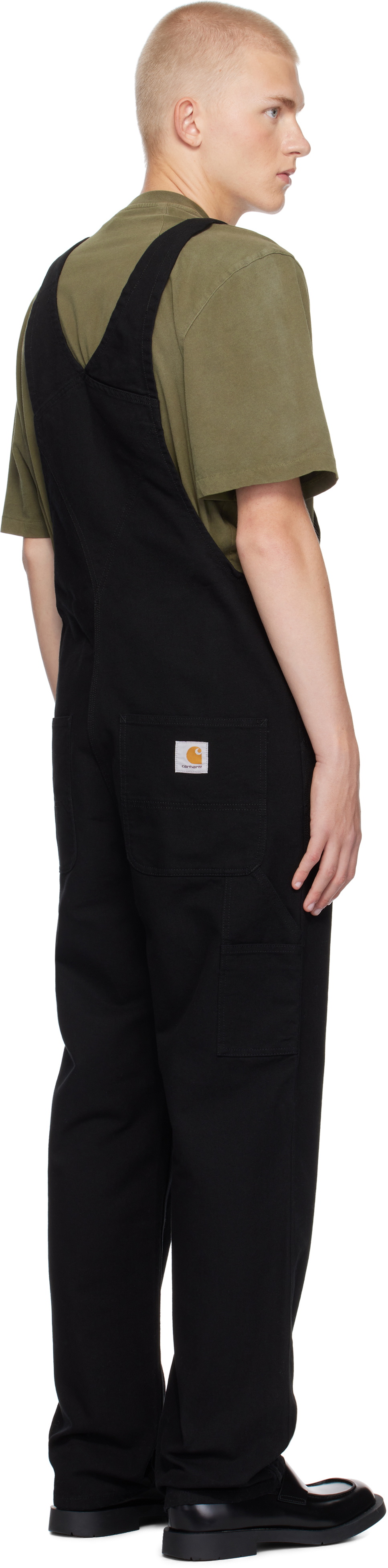 Carhartt Work In Progress Black Bib Overalls