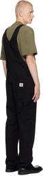 Carhartt Work In Progress Black Bib Overalls