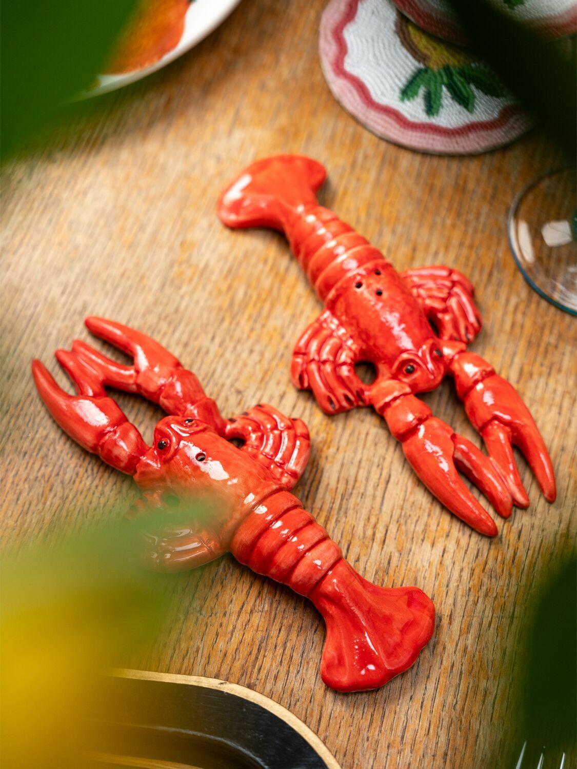LES OTTOMANS Lobster Salt & Pepper Shakers
