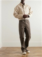 Entire Studios - Task Straight-Leg Stone-Washed Cotton-Canvas Trousers - Brown