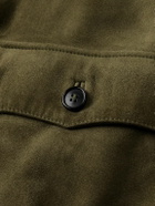 Sid Mashburn - Suede Bomber Jacket - Green