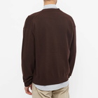 Kenzo Men's Tiger Crest Knit Cardigan in Moroccan Brown