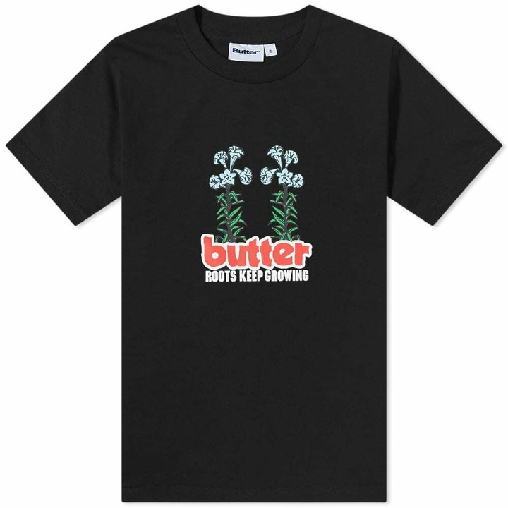 Photo: Butter Goods Men's Roots T-Shirt in Black