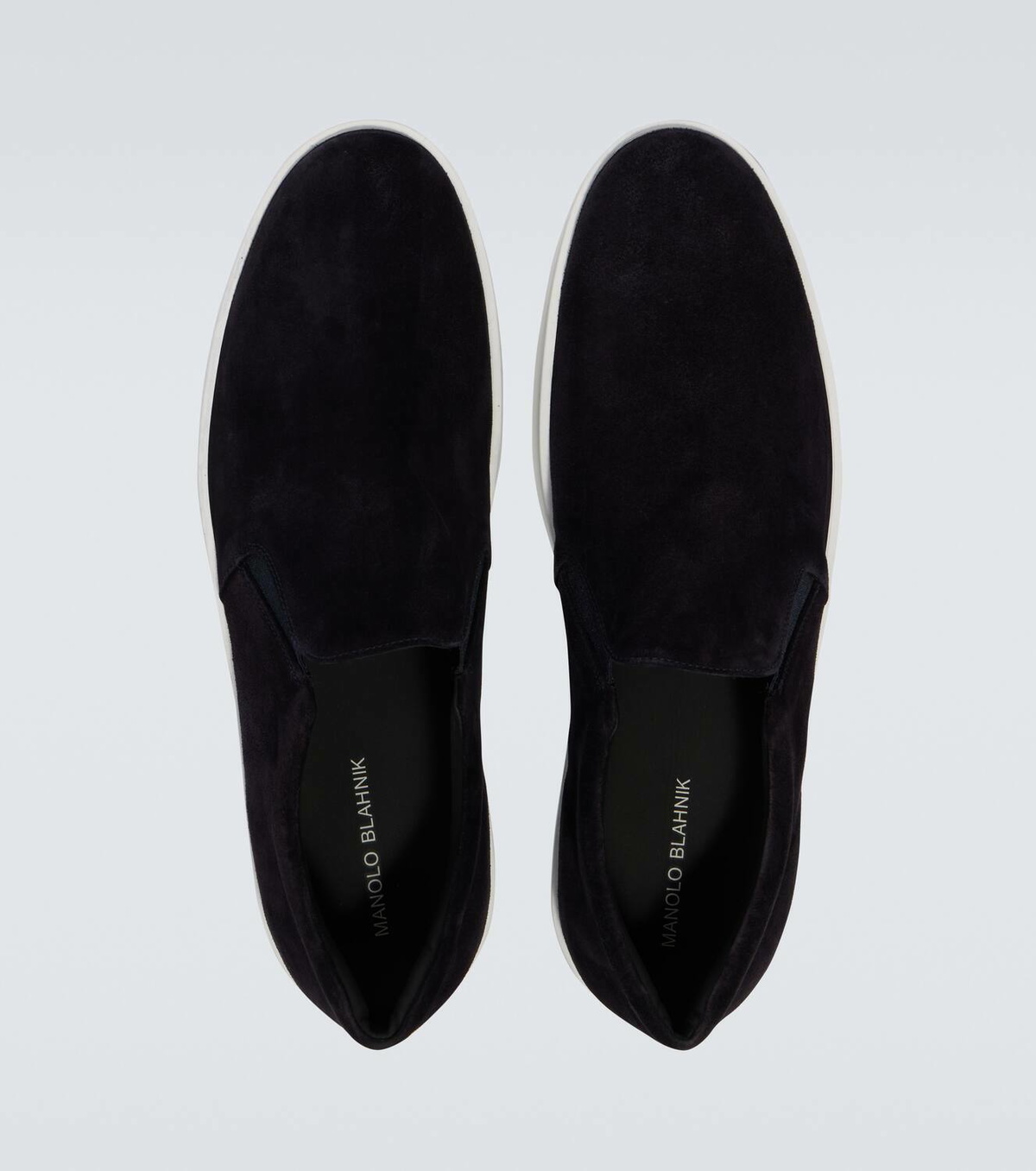Manolo Blahnik Nadores suede slip-on sneakers