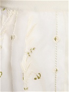 GIAMBATTISTA VALLI Embroidered Silk Organza Shorts