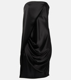 Loewe - Crêpe satin bustier minidress