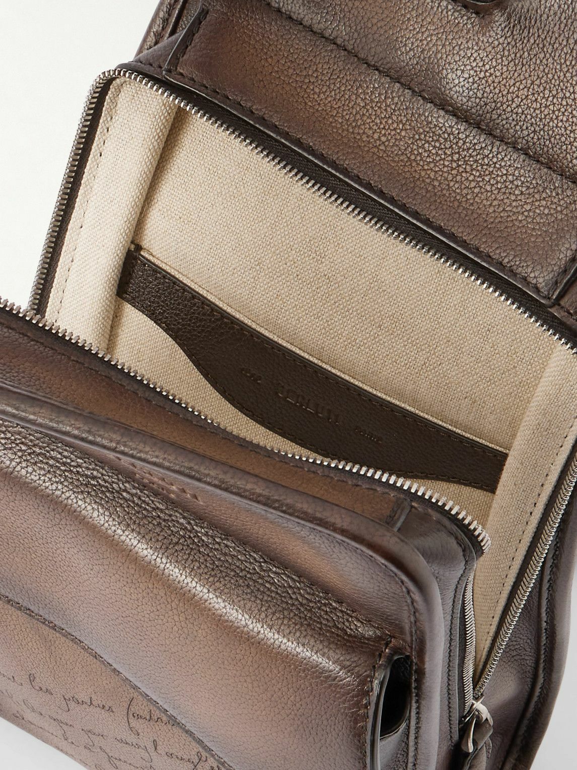 Berluti - Périple Sling Scritto Full-Grain Venezia Leather Belt