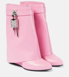 Givenchy - Shark Lock leather ankle boots