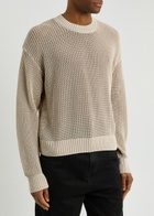 Represent Open-knit Cotton Jumper Off White