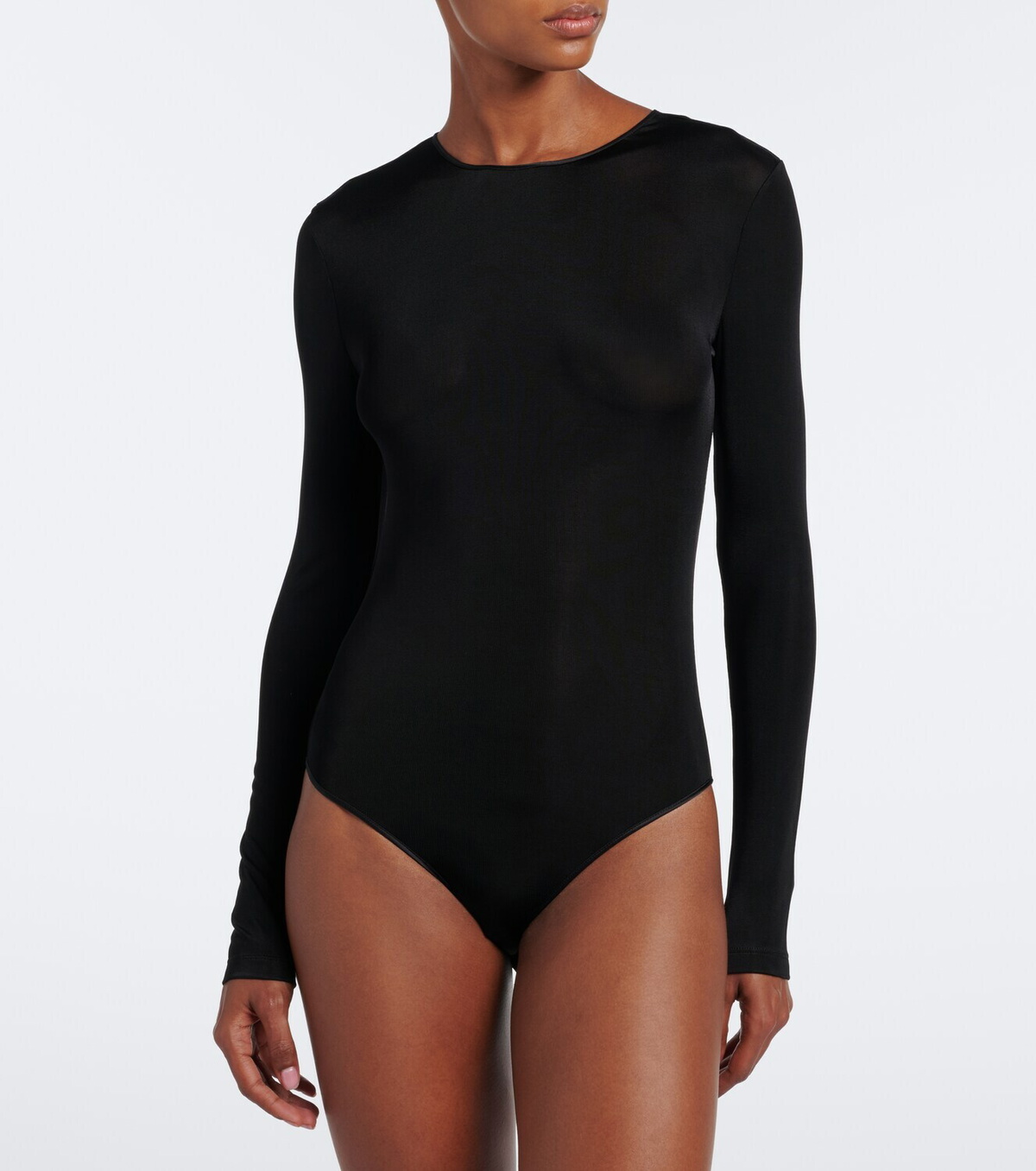 Saint Laurent Open-back jersey bodysuit