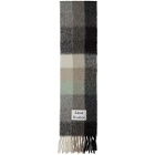 Acne Studios Green and Grey Vally Scarf