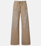 Acne Studios Cotton twill wide-leg pants