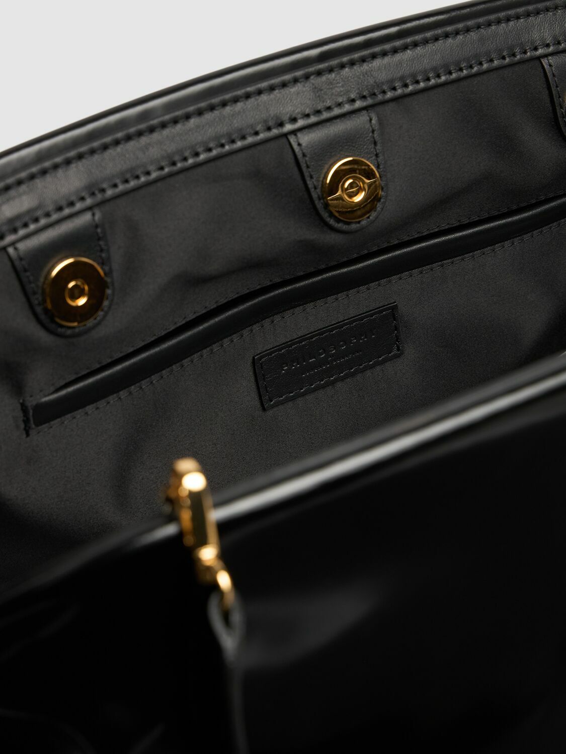 PHILOSOPHY DI LORENZO SERAFINI Polished Leather Shoulder Bag