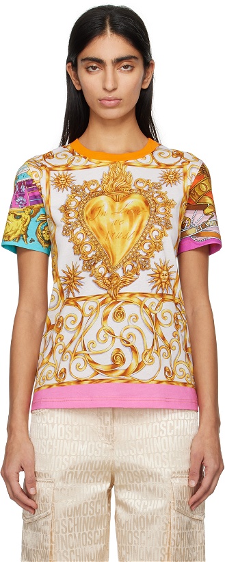 Photo: Moschino Multicolor Scarf T-Shirt