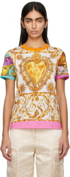 Moschino Multicolor Scarf T-Shirt