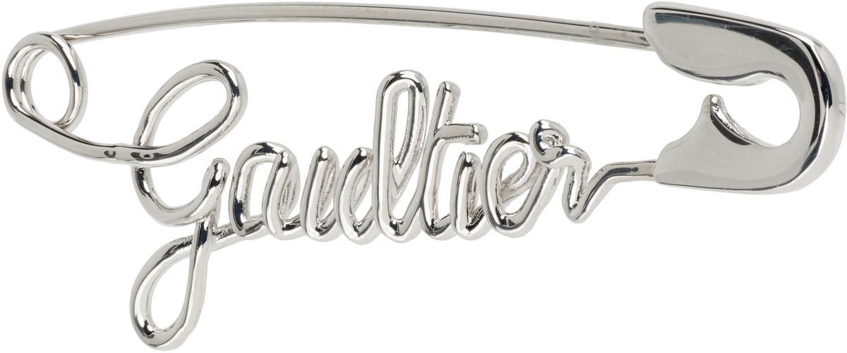 Jean Paul Gaultier 'The Silver-Tone Gaultier Safety Pin' Single Earring