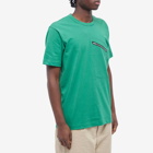 Comme des Garçons SHIRT Men's Zip Pocket Tee in Green