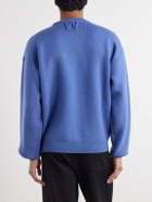 Willy Chavarria - Embroidered Wool Sweater - Blue