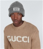 Gucci Logo ribbed-knit cotton beanie
