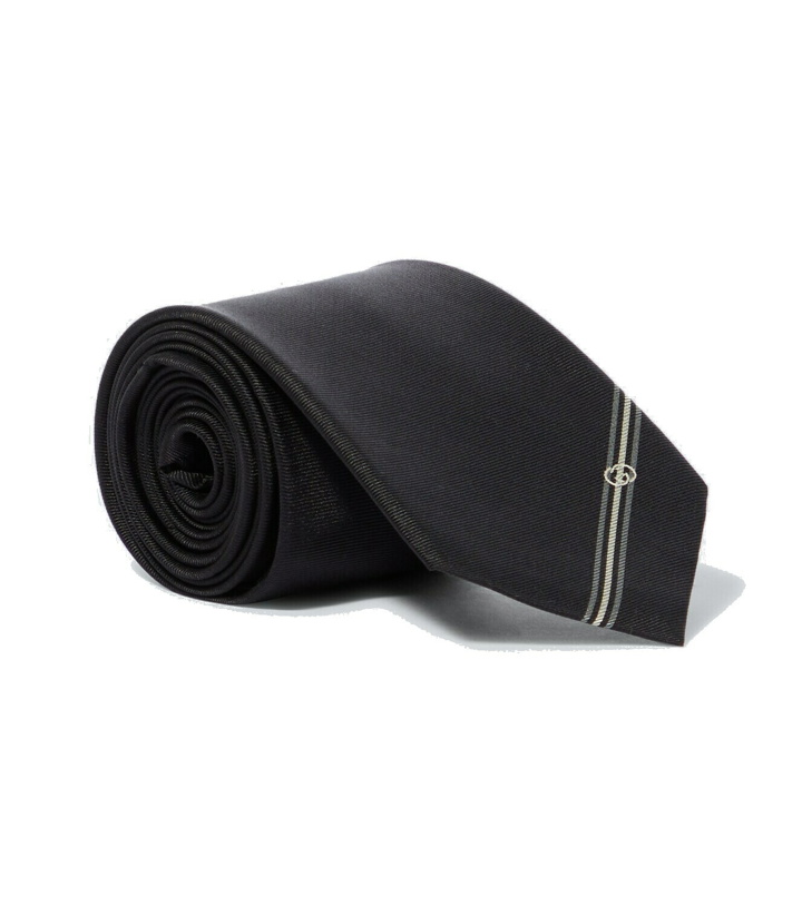Photo: Gucci Interlocking G silk tie