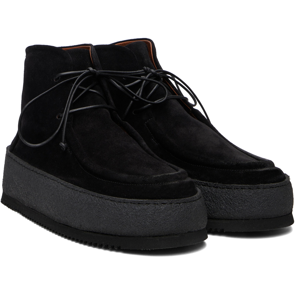 Marsèll Black Parapana Leather Ankle Boots