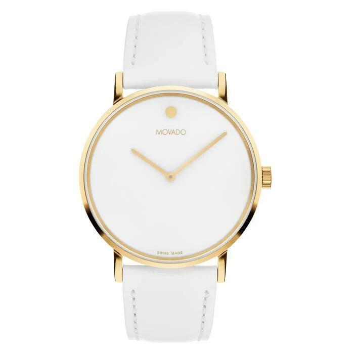 Photo: Movado Signature Quartz White Dial Unisex Watch 0608097