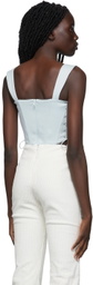 GUIZIO Blue Classic Fitted Corset