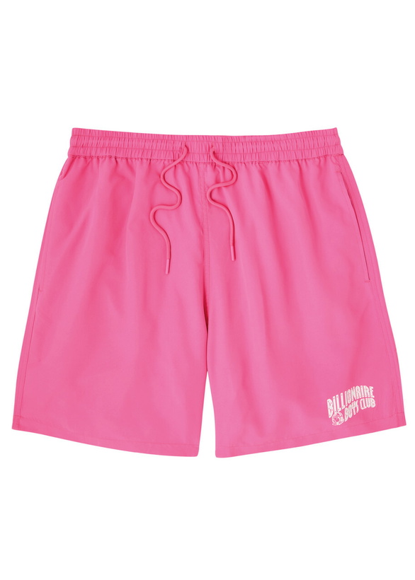 Photo: Billionaire Boys Club Diamond Dollars Logo Shell Swim Shorts Pink