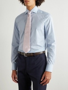 Zegna - Checked Cotton Shirt - Blue