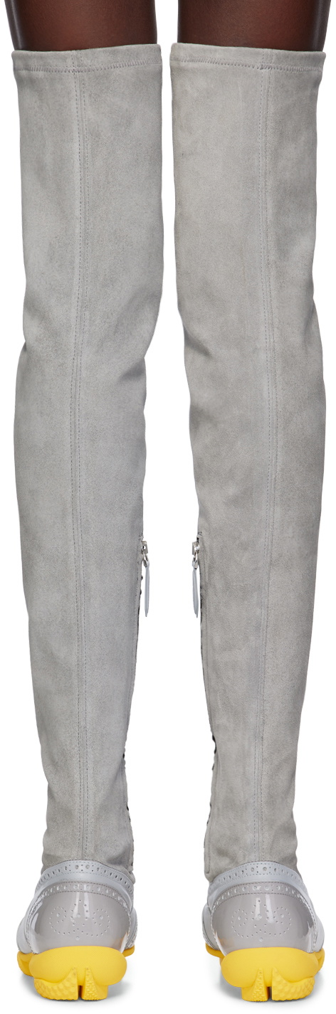 Kiko Kostadinov Gray Sonia High Boots
