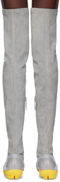Kiko Kostadinov Gray Sonia High Boots