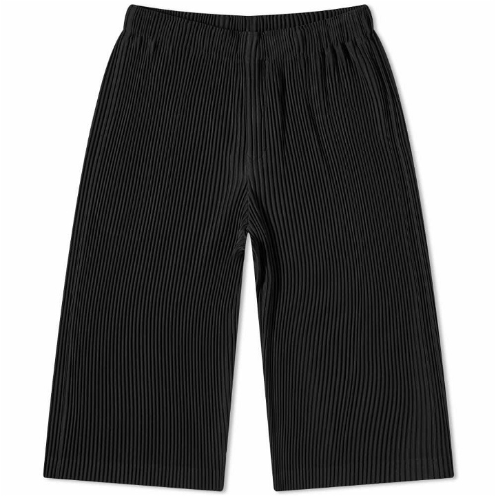 Photo: Homme Plissé Issey Miyake Men's Pleated Cropped Pant in Black