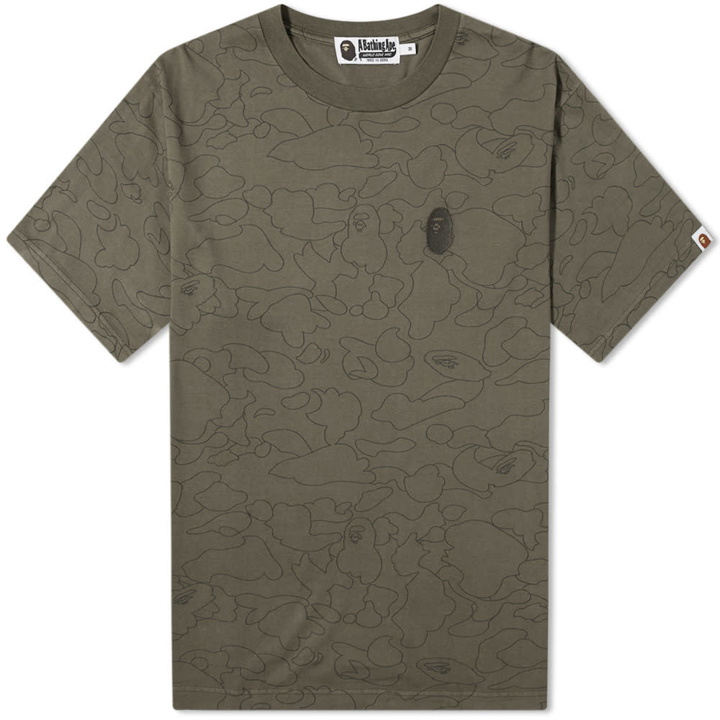 Photo: A Bathing Ape Line 1st Camo Washed Relaxed Fit Tee