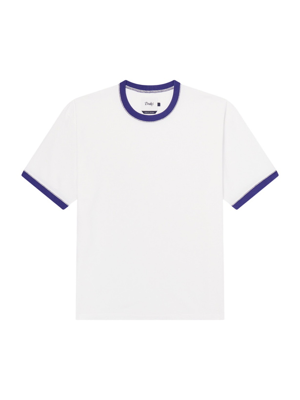 Photo: Drake's - Cotton-Jersey T-Shirt - White