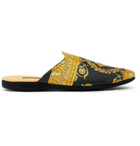 Versace - Printed Cotton Slippers - Black