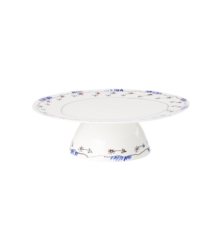 Photo: Serax Midnight Flowers Anemone Milk porcelain cake stand by Marni