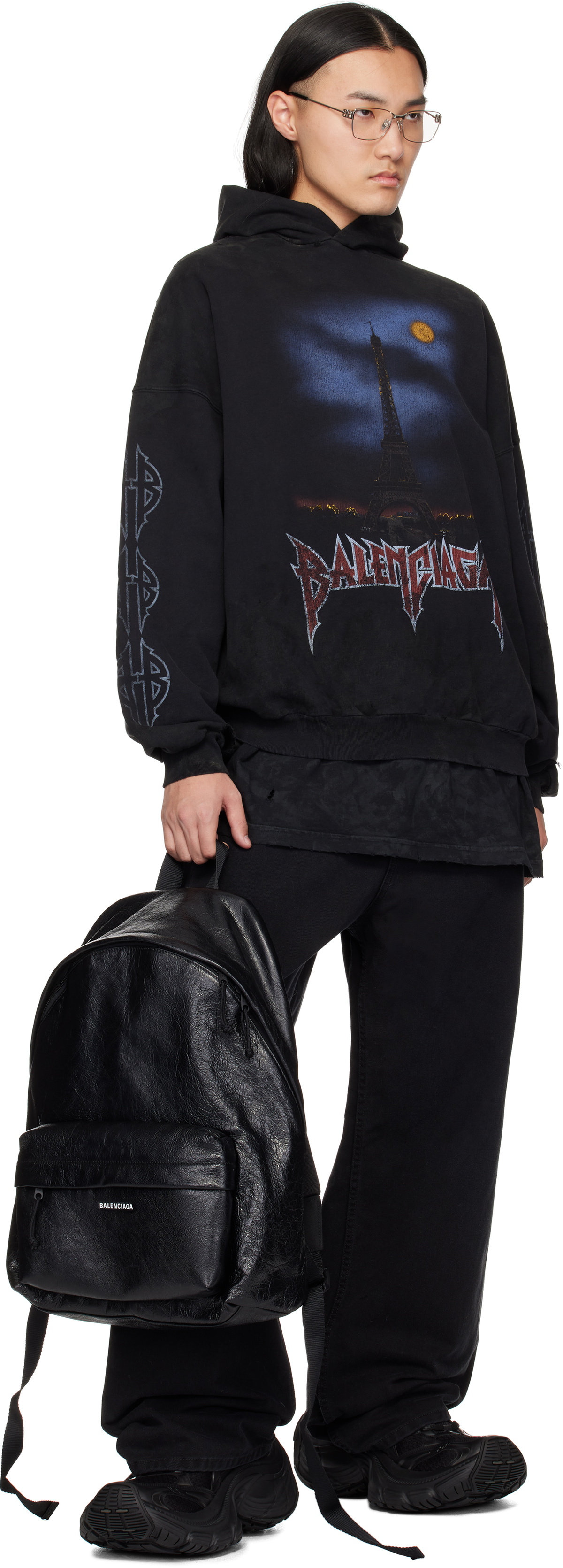 Balenciaga Black Explorer Backpack