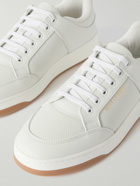 SAINT LAURENT - SL/61 Perforated Leather Sneakers - White