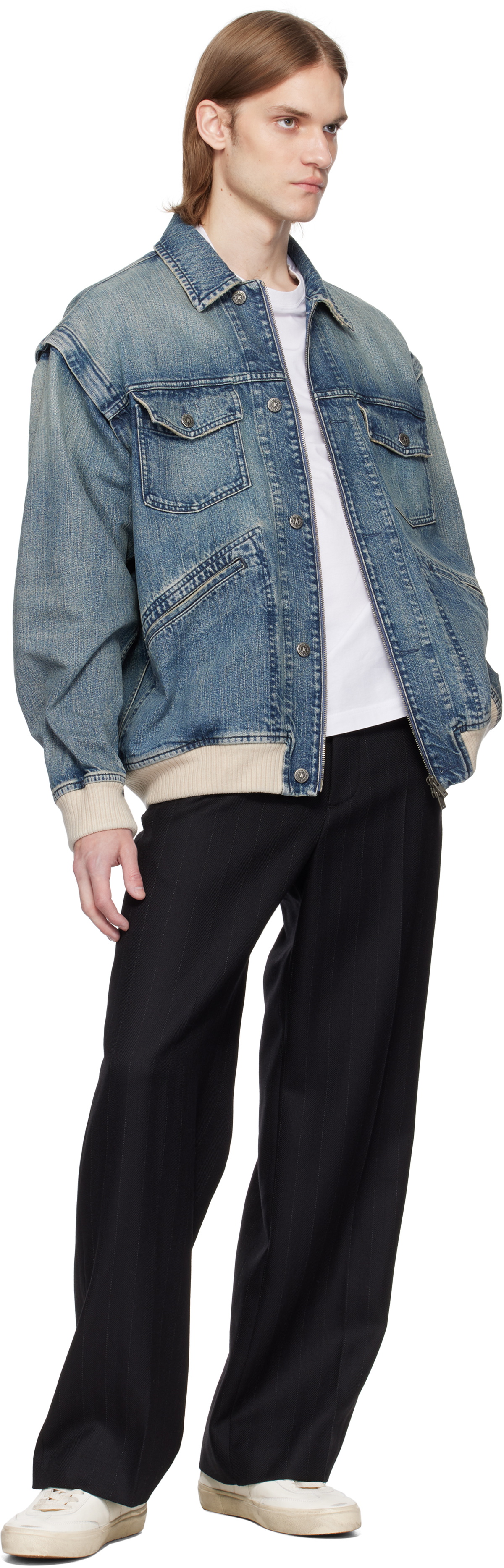 Golden Goose Blue Washed Denim Jacket