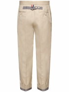 THOM BROWNE - Cotton Blend Backstrap Pants