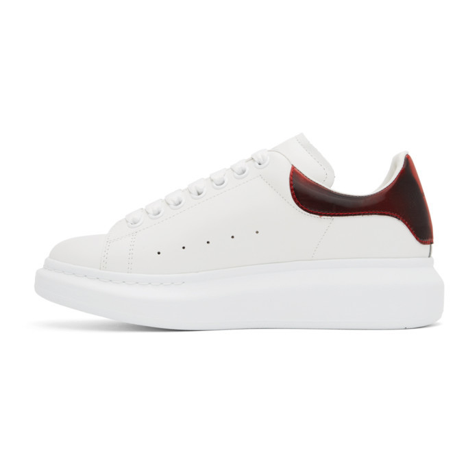 Alexander McQueen White and Red Oversized Sneakers Alexander McQueen