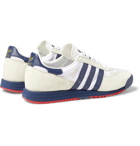 adidas Originals - SL 80 Leather-Trimmed Faux Suede and Shell Sneakers - White