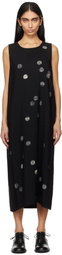 Y's Black Sleeve Less Midi Dress