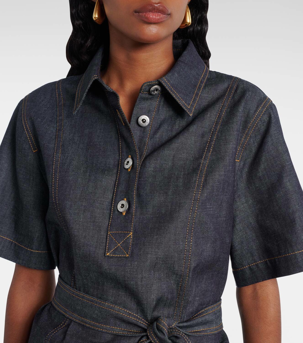 Bottega Veneta Denim midi dress