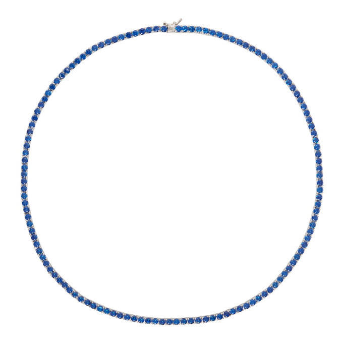 Photo: Hatton Labs SSENSE Exclusive Blue Tennis Chain Necklace