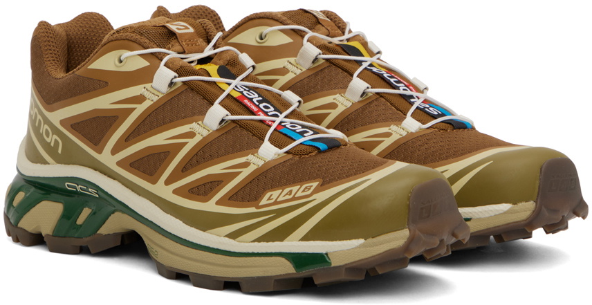 【関税込み】Xt-6 Sneakers - SALOMON - Synthetic - Brown Salomon Brown XT-6 Sneakers Salomon