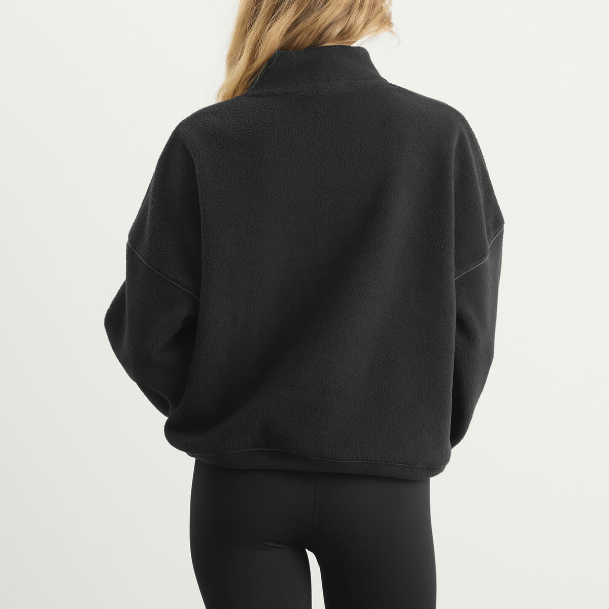 TALA Women's 1/4 Zip Fleece Jacket in Black