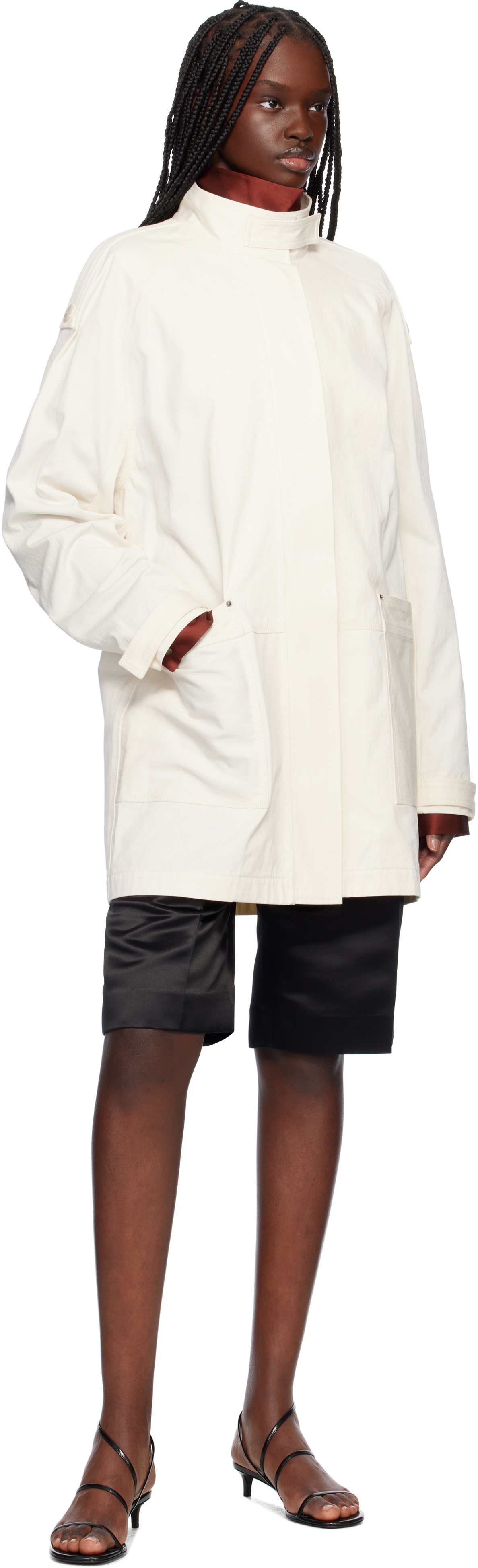GIA STUDIOS Off-White Ginza Denim Coat