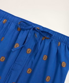 Brooks Brothers Men's Logo Print Lounge Pants | Blue