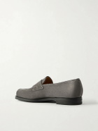John Lobb - Lopez Suede Penny Loafers - Gray